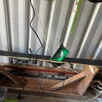 スキーワックス塗り作業