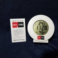 新規当選　ＮＥＸＴ　ＦＵＮＤＳ温湿度計付時計／マネックス証券