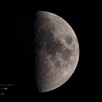 22/01/11  昨日撮ってたお月様。月齢７日目でした。