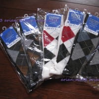 新品☆彡送料160円 ６足 メンズ アーガイル柄 カジュアルソックス 靴下