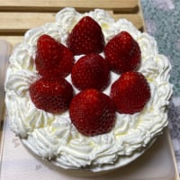 新年早々ケーキ作り。