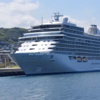 昨日朝、クルーズ船が長崎港に入港しました。