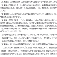 「瑞浪市内、リニア工事による水位低下問題」(中京テレビ・テレビ朝日・産経新聞)