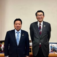 北海道日高管内の浦河町から池田拓町長が、国会事務所にみえられました