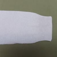 サマーニット(GALERIE VIE製） 食べこぼしによる黄変しみ　水洗い・しみ抜き　綿素材