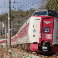岡山の列車（381系特急やくも）