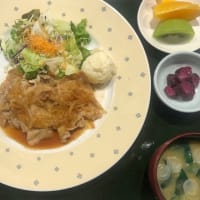 生姜焼き定食・レストラン樹林本日のランチ