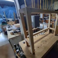 カウンターテーブル脚の製作、その3・・・・・。