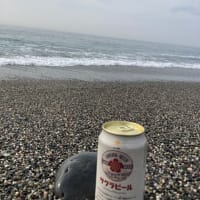いつものように、海辺でビール！