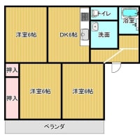 フレグランスA２０１号～３DK（南向きで日当たり良好）