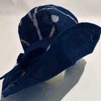 「紗の帯で作る帽子」