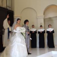 優子さんの結婚式の様子
