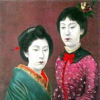 石版画美人　2