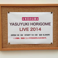 ７／２４堀込泰行「YASUYUKI HORIGOME LIVE2014」大阪公演 at umeda AKASOに行ってきました。