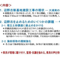 ６月１５日（日）、浦添島ぐるみ会議の総会で辺野古の現状と課題について講演