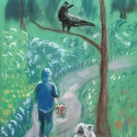 色紙を用いた絵画