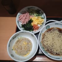 【株主優待】日高屋：黒酢しょうゆ冷し麺＋半チャーハンセット(2024年5月)