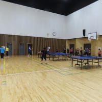サタデー卓球同好会 7月最初の練習（2025）・・・姶良市役所加治木支所多目的ホール