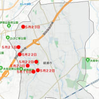 ◆綾瀬市内で猿出没　５月１４日から２３日まで連日情報が寄せられました
