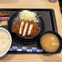 松のや＠福山市「厚切りロースかつ定食」
