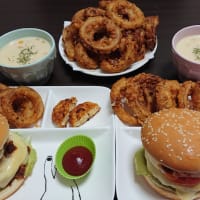 自家製バーガーセット♡*