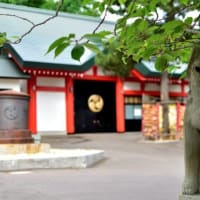 朝散歩、小樽住吉神社に夏詣
