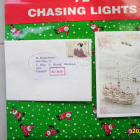 クリスマスイブの午後届いたクリスマスカード　５０００キロの旅＾＾