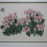 坂本直行のエゾノツガザクラの水彩画