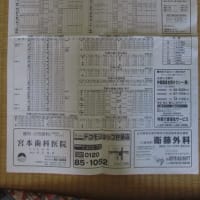 大分交通　杵築バスターミナルのバス運賃表　2007-06-29