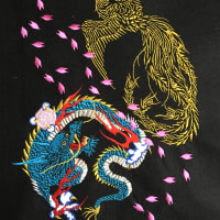卒ラン刺繍に! 龍と鳳凰のアート刺繍! - 刺繍屋 ロンドン 卒 卒ラン刺繍に! 龍と鳳凰のアート刺繍! - 刺繍屋 ロンドン 卒