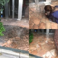 マンションエントランスを磨いてきました。