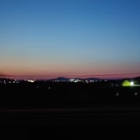 夕陽の中を疾走