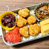 今日の手作り弁当（麦ごはんの唐揚げ弁当）（2025年6月19日）