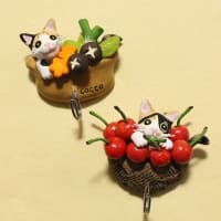 マグネットにゃんこ♪♪　試作の６月でした。