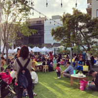 下北沢のニュースポット線路街空き地にて。下北沢マーケットキャラバン！出店中！