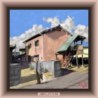 Old apartment 5801／昭和年代のアパート （津山市）