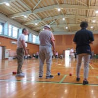 老連の　ボチャー大会に参加