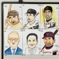 6月後半の似顔絵教室は長嶋さん