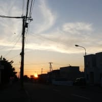夕焼け・・・