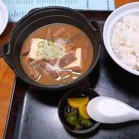 もつ煮食って晩には永久凍土産のセミビンテージハンバーグ