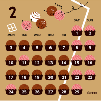 トリュフチョコレートカレンダー（２月）