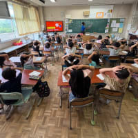今日の学校の様子