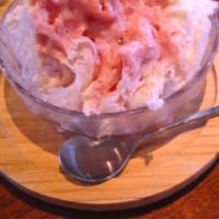 田舎まんじゅうと、老舗うどんカフェのかき氷！！！