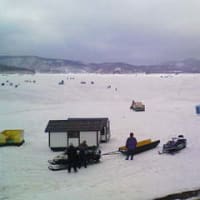 ３月１５日 桧原湖南部 桧原湖のワカサギ