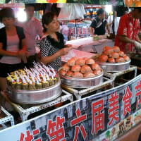 大連　　天津街のグルメ祭り
