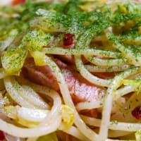 ペペロンチーノ　～ポーク缶で即興パスタ～