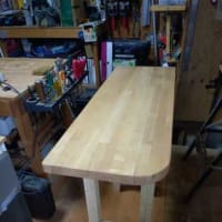 カウンターテーブルの脚の作成、その2・・・・。