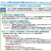 サブリース関連の行政の動き