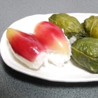 野沢菜と茗荷寿司