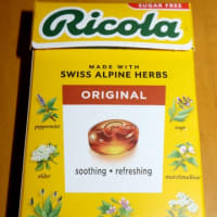 ★何気に効いた“のど飴・Ricola”